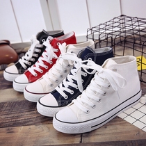 2018 spring and summer new high-top canvas shoes student Korean version wild Harajuku ulzzang tide flat shoes