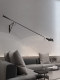 Nordic Vintage Living Room and Dining Room Creative Colorful Wall Lamp Swing Arm Bedroom Bedside Wall Lamp Long Pole Lamp Rocker with Plug
