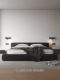 Italian Minimalist Bedroom Bedside Wall Lamp Stainless Steel Lamp Main Bedroom Lighting Smart Model Black with Switch Creative Design