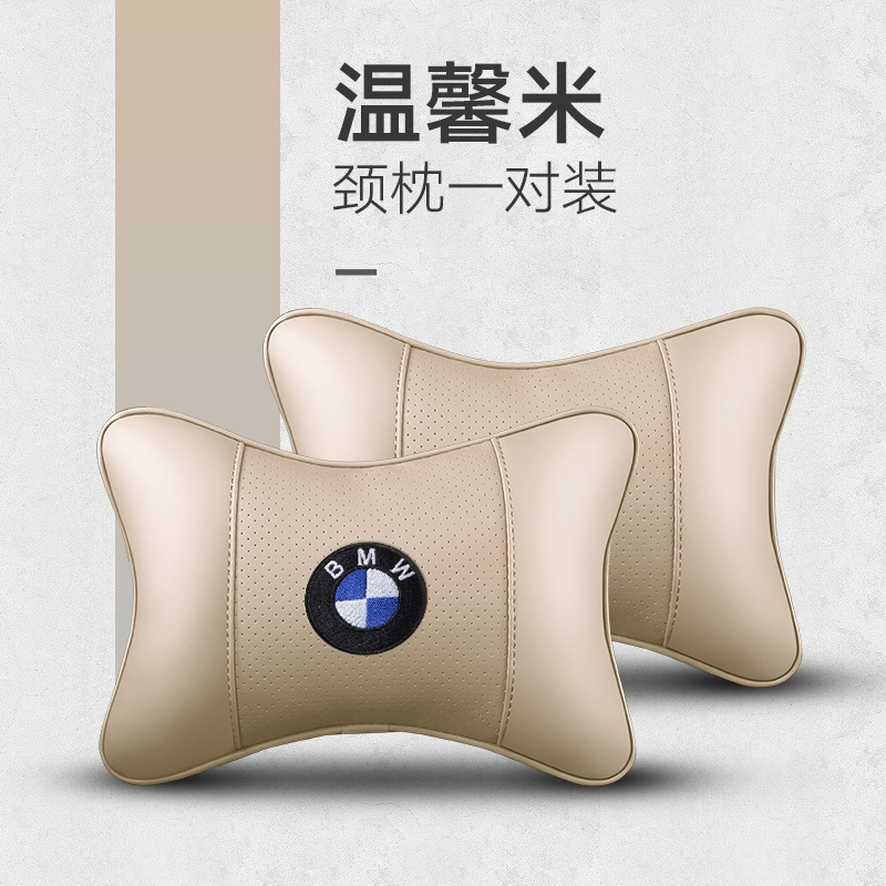 Gối tựa đầu ô tô BMW 3 series, tựa lưng và gối kê cổ, một đôi gối, gối cổ ô tô 3 series, gối thắt lưng, sửa đổi vật dụng trang trí gối tựa đầu xe hơi 