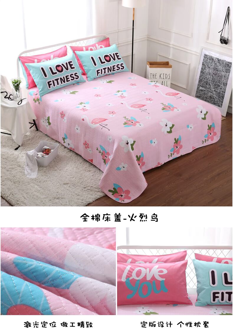 bông Hàn Quốc bông bông trải giường folder treo lên 1.5 / 1.8m giường Continental ba mảnh bìa giường quilting - Trải giường ga giuong dep