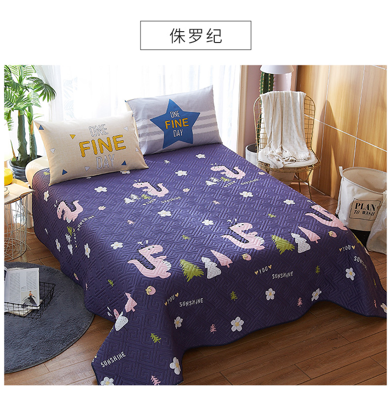 Khăn trải giường đơn mảnh Châu Âu bông quilted quilted quilted Hàn Quốc quilted bed bed trải giường ba bộ ga trải giường mùa hè