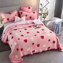 Coral velvet sheets one piece of milk Velvet crystal velvet double sheets three-piece padded winter velvet cotton sheet