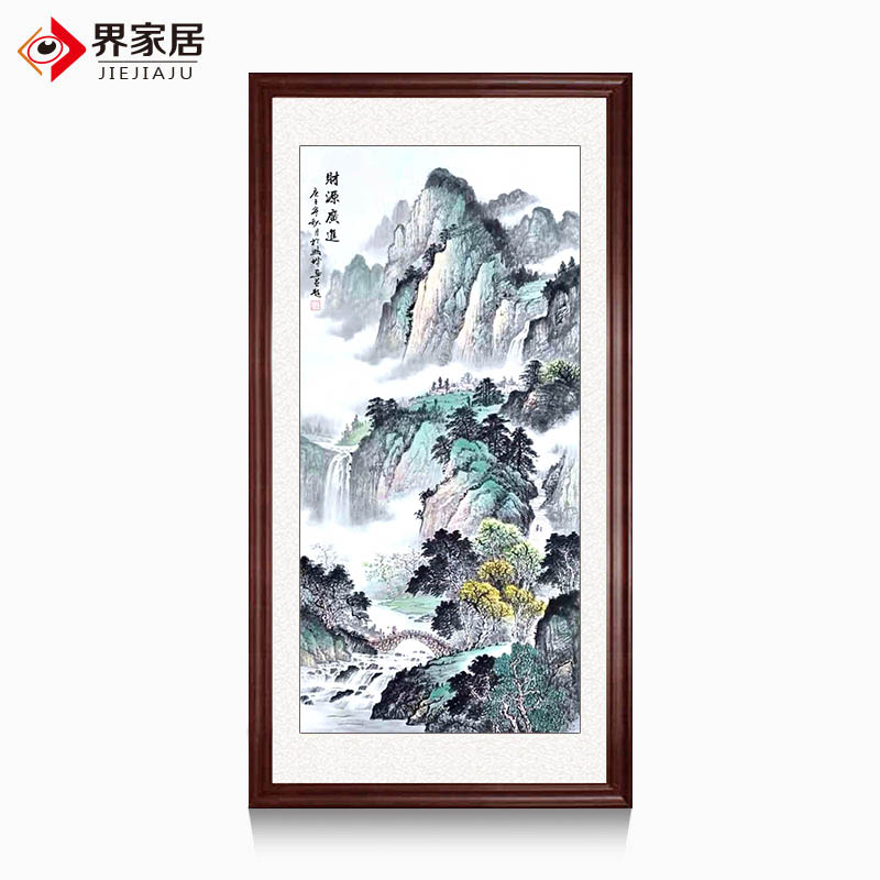 Home Home Famous Calligraphy Painting Hand Painting Landscape financial resources Guangjin Vertical version Xuanguan Chinese style of calligraphy and decoration hanging paintings