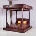 Jiujiuhong Đồ nội thất bằng gỗ gụ cổ điển Lào gỗ cẩm lai đỏ giường có tán tre, giường đôi bằng gỗ rắn Dalbergia - Giường