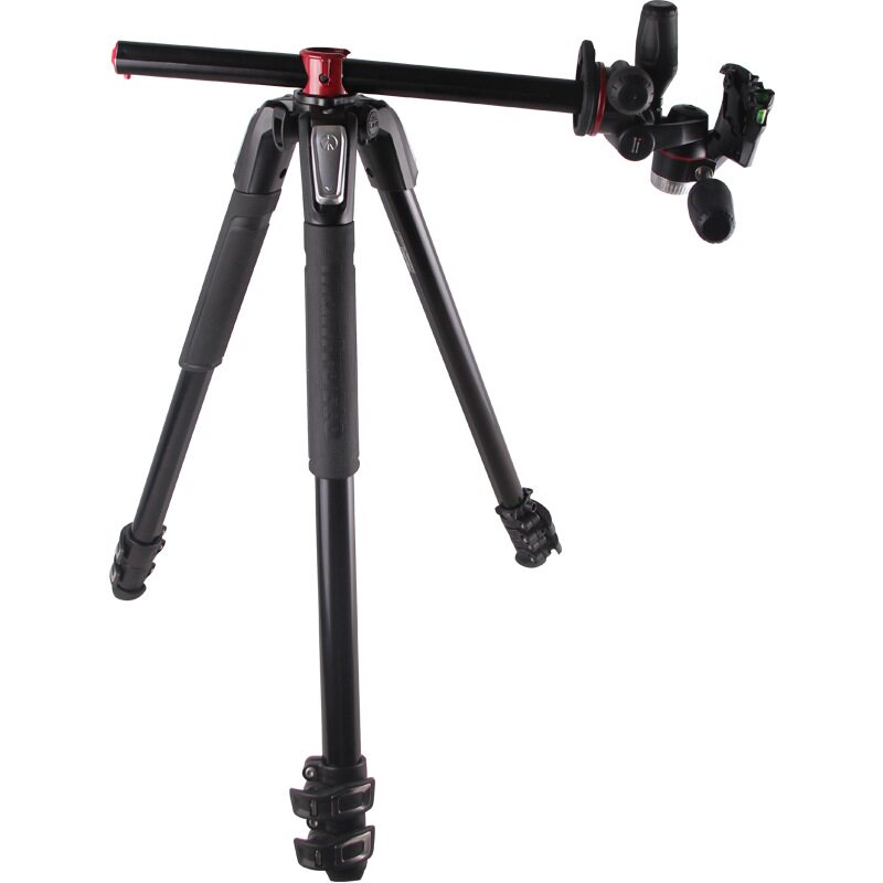 Manfrotto tripod MK055XPRO3-3W monocular camera bracket 3D pan-tilt central axis horizontal tripod