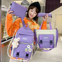 New primary school girl schoolbag 3 to 6 grade-3 fairy air schoolbag female-childrens burden reduction Princess one two 1