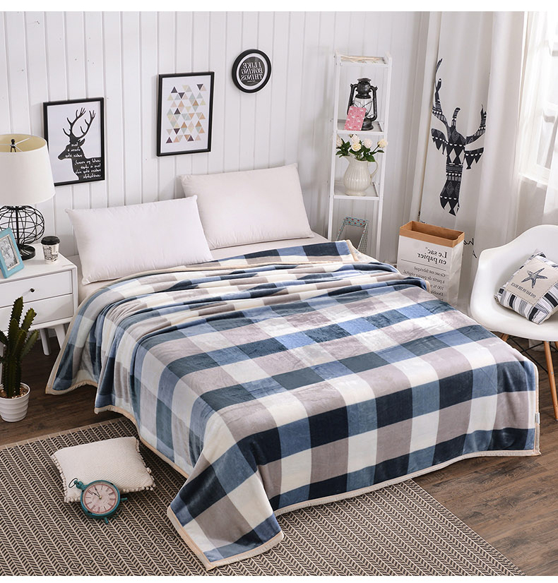 Chăn lông cừu dày san hô chăn mùa đông sinh viên nam đôi ấm nhung dày nữ flannel quilt nap ga trải giường mát