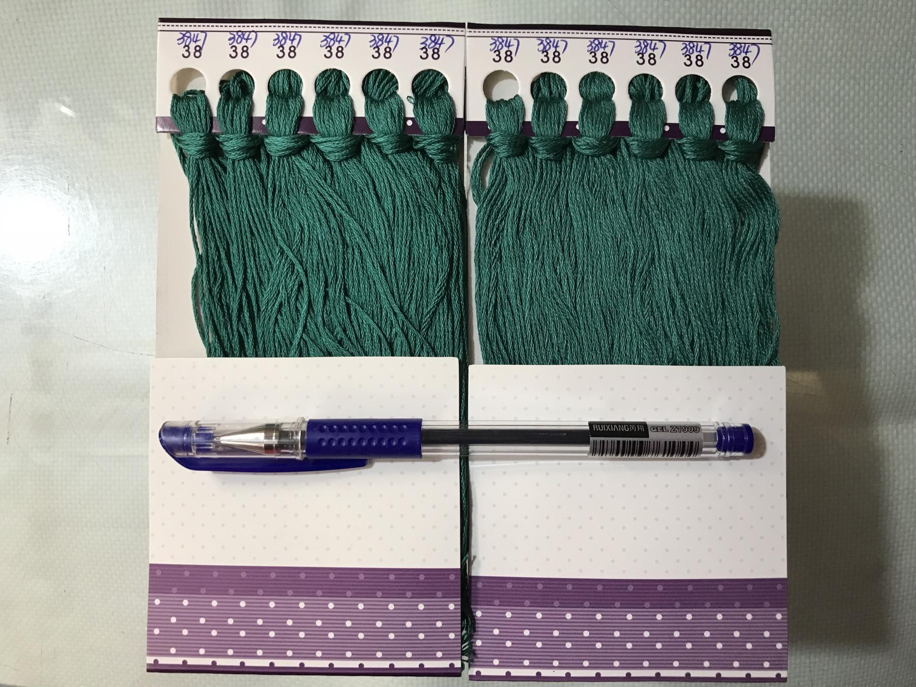 pure cotton KS embroidery line Standard line number 3847 12 branches (one 8) complement wire wiring KS cross stitch embroidery thread