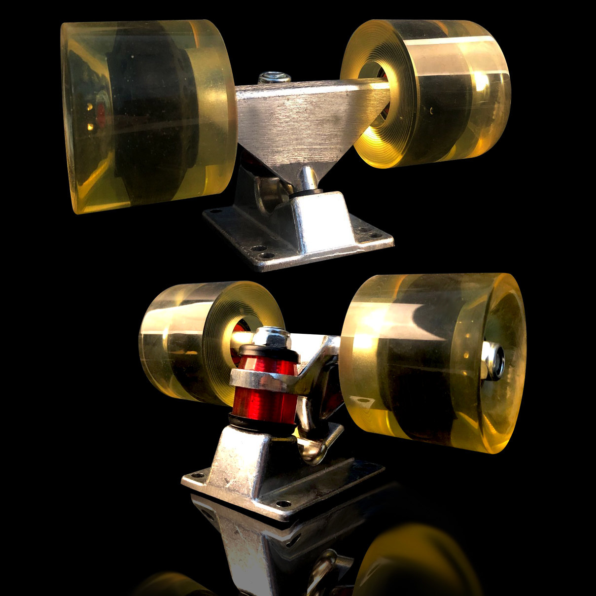 Fish Plate Skateboard Bracket Wheels 2 Sets (Accessories) 3 2 Inch Skateboard Bridge Children Skateboard Fish Plate Full Set Bracket Wheels