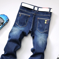 Mùa thu và quần jeans nam mùa đông co giãn Phiên bản Hàn Quốc của xu hướng quần dài trung niên giản dị quần áo nam