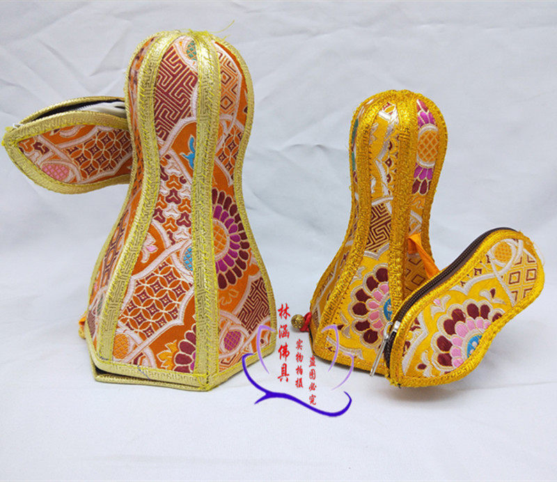 High-grade jacquard double-layer vajra bell and pestle set device protection bag bell and pestle set bell and pestle bag