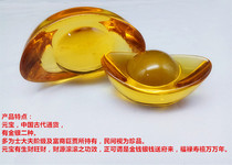 Citrine home furnishings 10cm gold ingot crystal ingot decoration for Manza