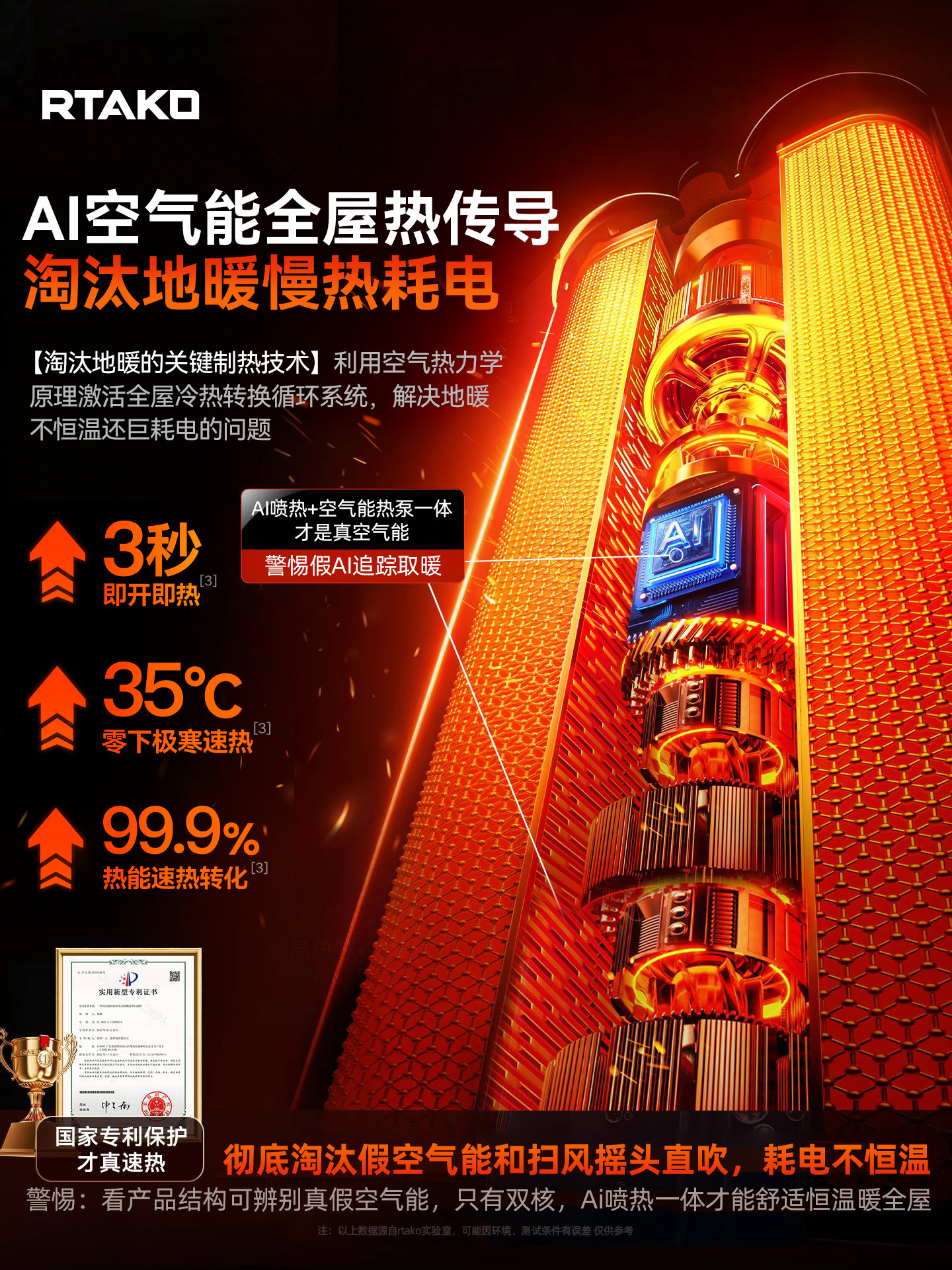Heater Fan 2025 New Model for Whole House Large Area Home Use Energy-Saving Graphene Electric Heater Winter
