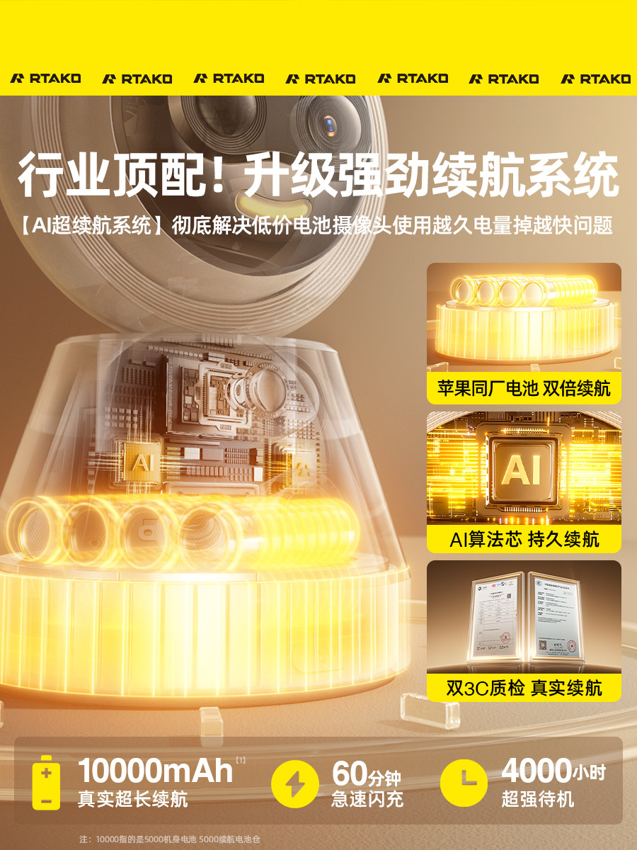 2025 New Model Plug-Free Camera Wireless Mobile Phone Remote Home Monitor Ultra-High Definition Night Vision 360 Degrees