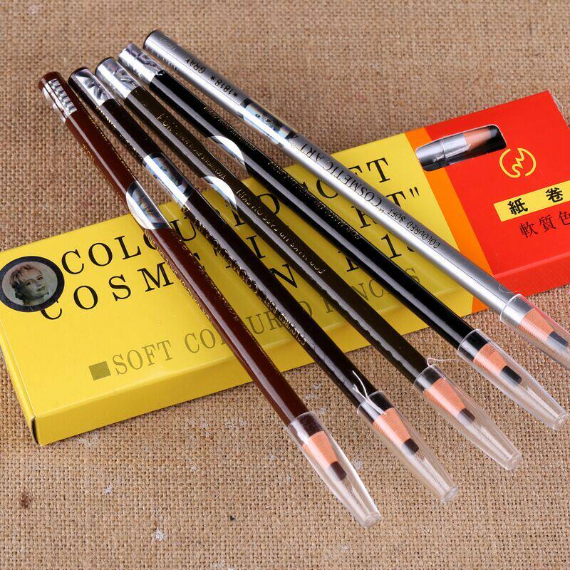 1818 pull eyebrow pen embroidery super stretch anti - linen position flat brow pen does not faint and decorb