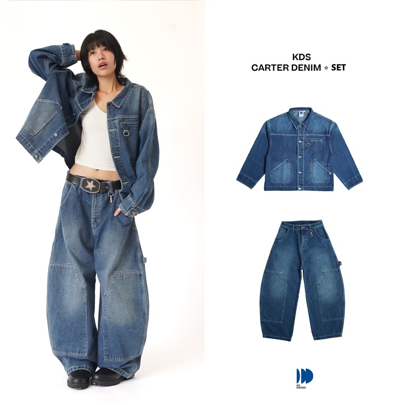 Thailand Kodangs Carter Denim Pants Jeans Denim Jacket Unisex