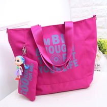 Korean order 2019 new Chaochun womens bag big bag shoulder bag large capacity shopping bag Korean version bag frosted leather bag