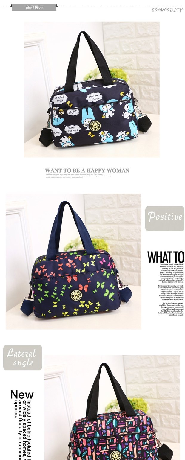 Hàn quốc phiên bản của Oxford xếp nếp vai túi Messenger túi nylon chống thấm nước giản dị nữ túi thể thao du lịch xách tay túi xách túi xách cầm tay nữ