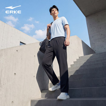 Hongxing erke breathable pants men's summer new men's sports quick-drying pants men's thin casual pants men's pants