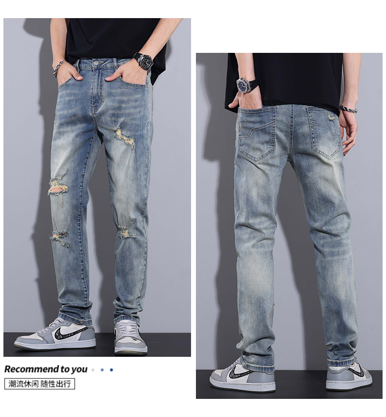 C3847 1220K QUẦN NAM AIMREAG DÁNG ÔM BODY GỢI CẢM SEXY MÙA HÈ PHỤC CỔ CỔ ĐIỂN THỜI TRANG NAM JEAN BÒ G04 SẢN PHẨM MỚI
