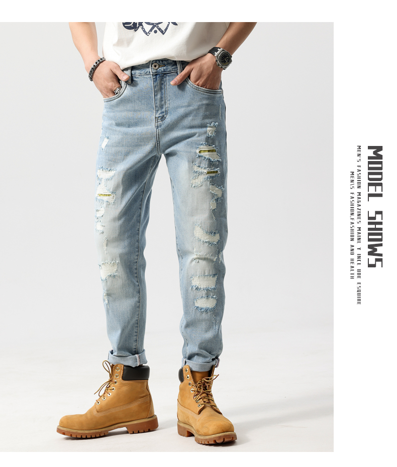 C3782 1420K QUẦN NAM AIMREAG BIG SIZE NGOẠI CỠ DÁNG ÔM BODY GỢI CẢM SEXY MÙA HÈ THỜI TRANG NAM JEAN BÒ G04 SẢN PHẨM MỚI