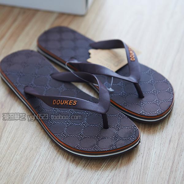 Mùa hè flip flops của nam giới phẳng với kỳ nghỉ dép bãi biển toe giày dép chống trượt và dép của nam giới giày ngoài trời dép da