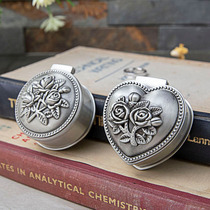 Zinc Alloy Creative European Retro Jewelry Box Mini High-end Wedding Birthday Ring Box Ear Nail Collection Box