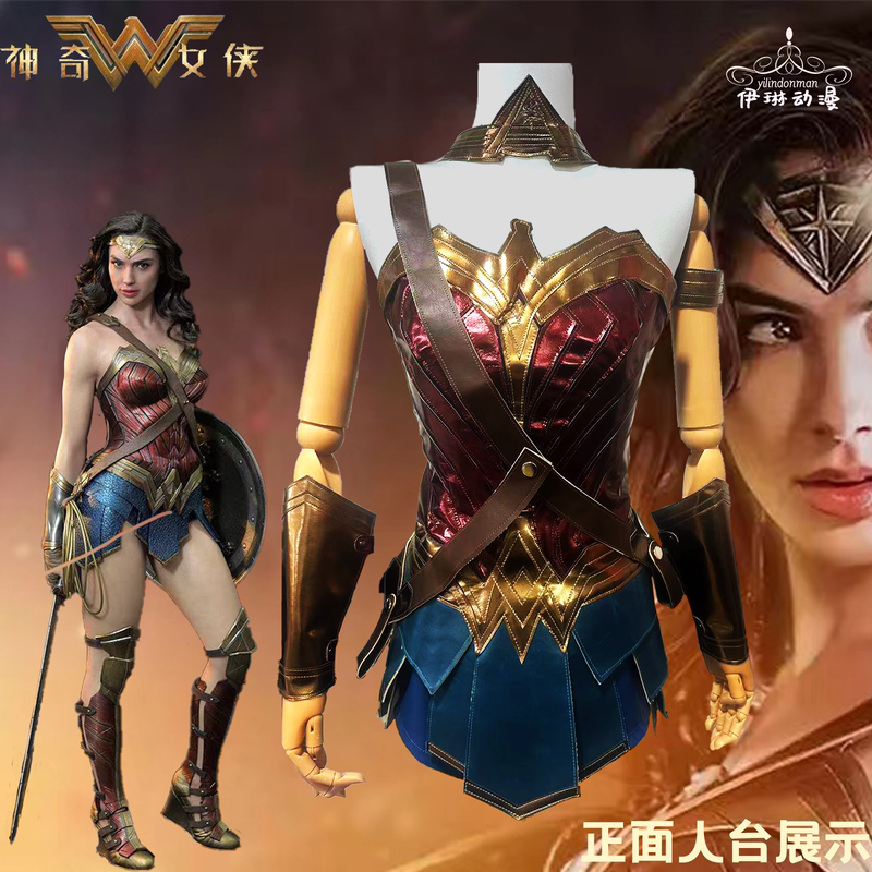 In Stock Wonder Woman Cosplay Diana Adult Halloween Costume Cosplay Women's Clothing