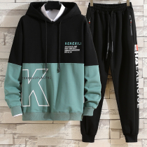 Sweatshirt male student ins tide winter hooded Spring Autumn 2020 new with suit suit suit suit men explosive coat