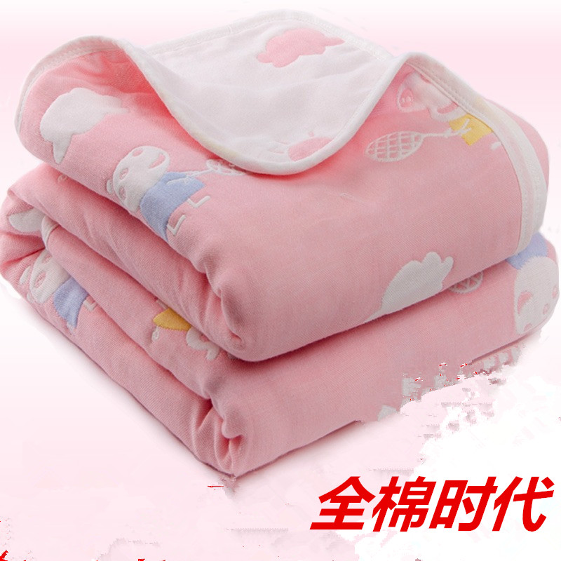 Total Cotton Age Pure Cotton Baby Gauze Bath Towels Baby Newborn Baby Bath Super Soft Absorbent Spring Autumn Cover Blanket Quilt