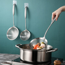 304 stainless steel colander Household kitchen skimmer filter Large dumpling fried noodle spoon French fries fried