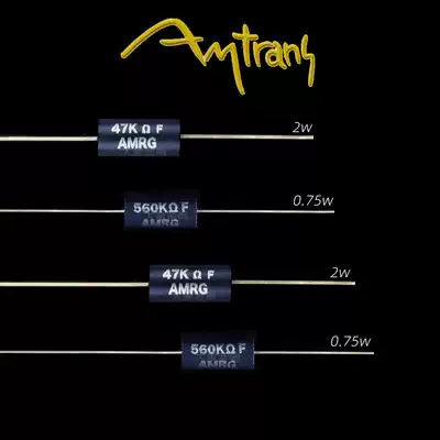 Japan original national treasure AMRG carbon film resistor thick gold-plated foot 2W 0 75W bile machine fever special
