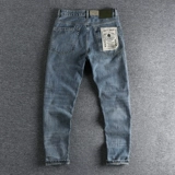 Классические синие джинсы, штаны, свободный прямой крой