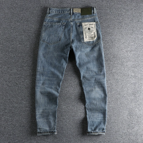 Классические синие джинсы, штаны, свободный прямой крой