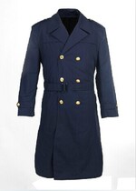 Old fashioned 87 style sea school wind clothes retired 87 sea deep blue hidden cyan sea coat detachable suede liner