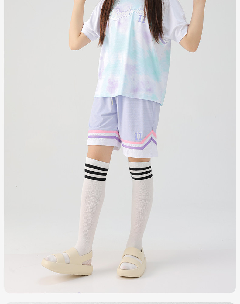 Spring and Autumn White School Uniform Boys' Mesh over the Knee Stockings — 22
