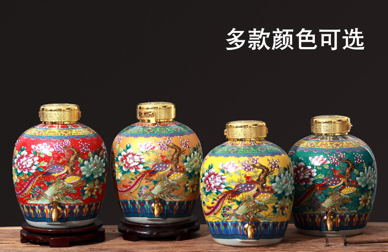 Jingdezhen mercifully wine special ceramic household earthenware jars seal put the empty jar of wine aged European mercifully wine