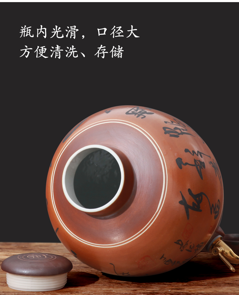 Wine VAT jingdezhen ceramic jars seal it 50 kg 20 jins Wine liquor GuanPing archaize home Wine jars