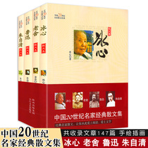 Collection of prose classics a complete set of 4 volumes of Bingxins prose collection collection of Lu Xuns essays Chinese famous essays collection of prose original masterpiece literary books small orange lantern