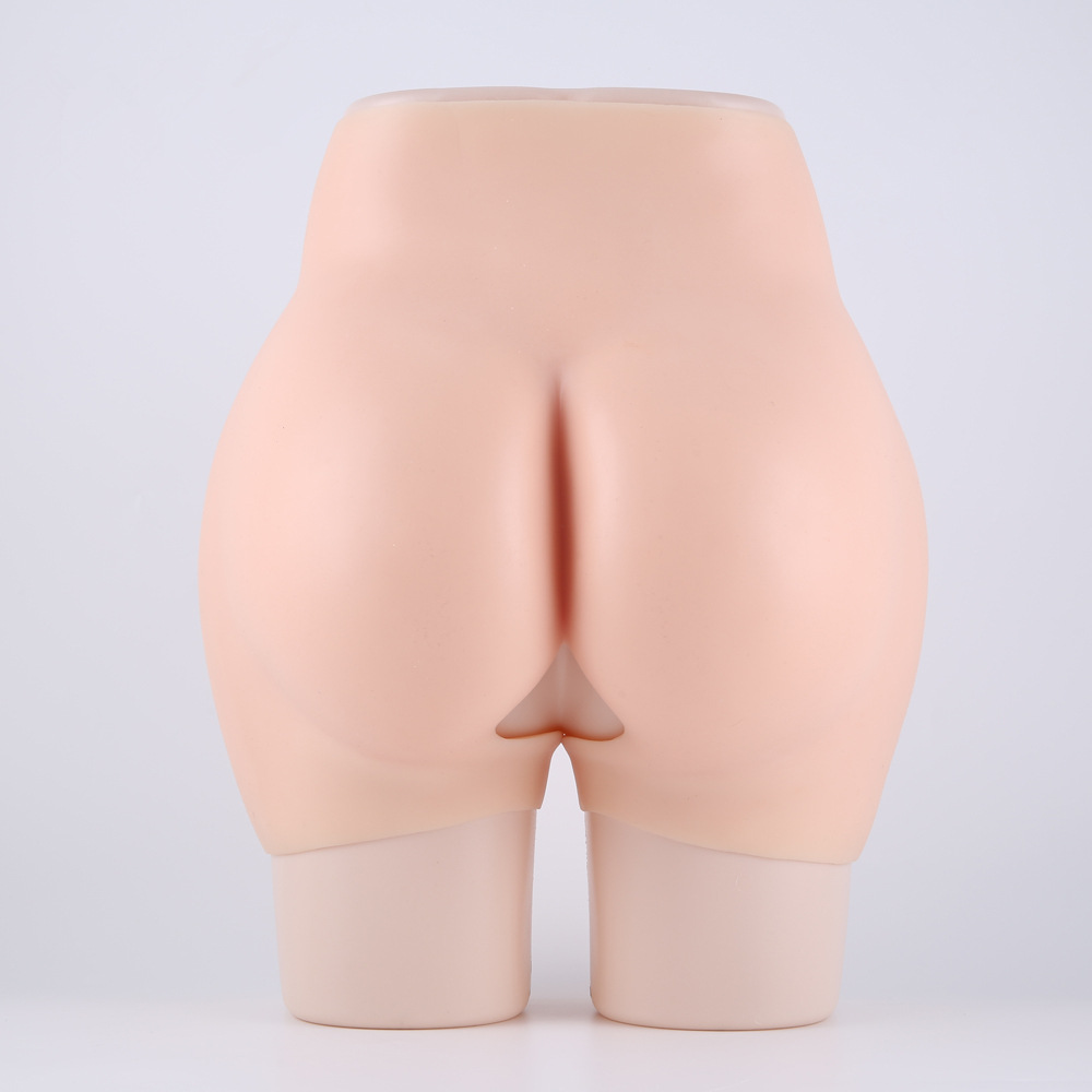 Silicone fake big buttocks simulation open file thick buttocks thickened 5cm CD cross-dressing super sexy buttocks pseudo-girl panties