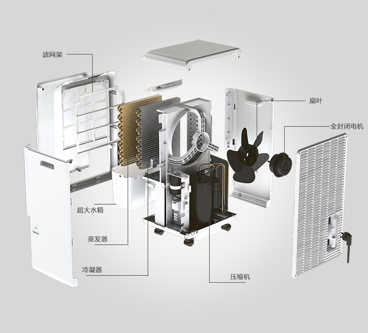 Осушитель воздуха 川岛家用除湿机cf-58b商用抽湿器卫生间吸湿去湿机办公室干燥机 Kawasima