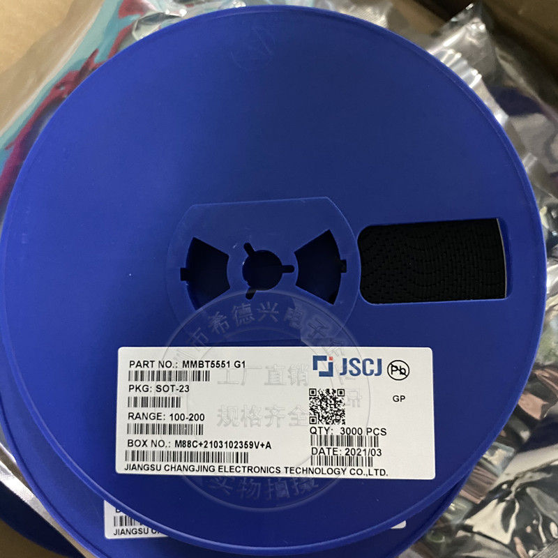Changdian long crystal CJ ​​original MMBT5551 G1 SOT-23 SMD transistor NPN tube 3000 pieces