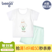 Puppy Big Baby Quần Áo Mùa Hè Trẻ Em Ngắn Tay Áo Đặt Bé Phương Thức Ngắn Tay Áo Hai Mảnh Phim Hoạt Hình Bộ