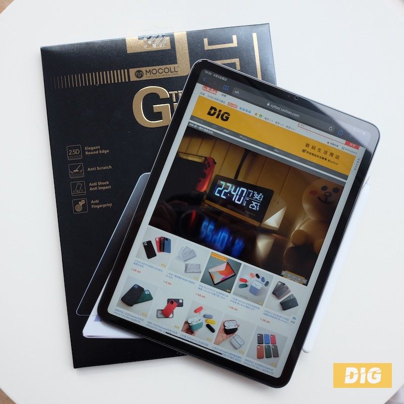 iPad Full transparent tempered glass film 2 5D radian iPad Pro21 20 Air) Dinger mocoll