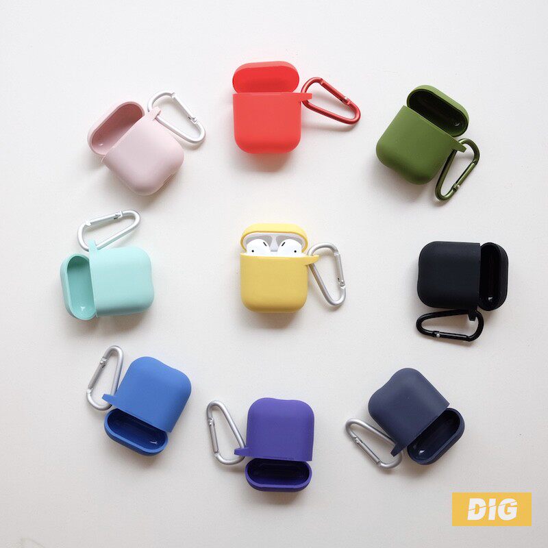 Founder Small Fat Pier AirPods Silicone Protective Sleeve Thickness 1 5mm Aluminum Aluminum Super Light Hanging Buckle Stay Cute Cute