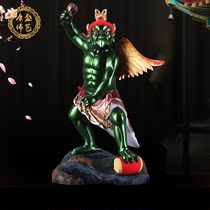 Lei Gong Lei Shinto worship ornaments Lei Zhenzi General Lei Marshal incense camphor wood carving ancient color craft ornaments 12 inches