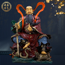 26 inch Xuantian God statue Xuanwu Emperor Zhenwu Emperor pure bronze painting home worship bronze statue Taoist ornaments