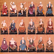 Eighteen Luohan Buddha statue 18 Luohan statue resin glass fiber reinforced plastic Buddha statue home Buddha Hall dedicated to eighteen Luohan Buddha statue