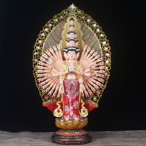 26 inch thousand eyes Avalokitesvara Bodhisattva glass fiber reinforced plastic Buddha statue Thousand Hands Guanyin Buddha statue dedicated to resin home furnishings